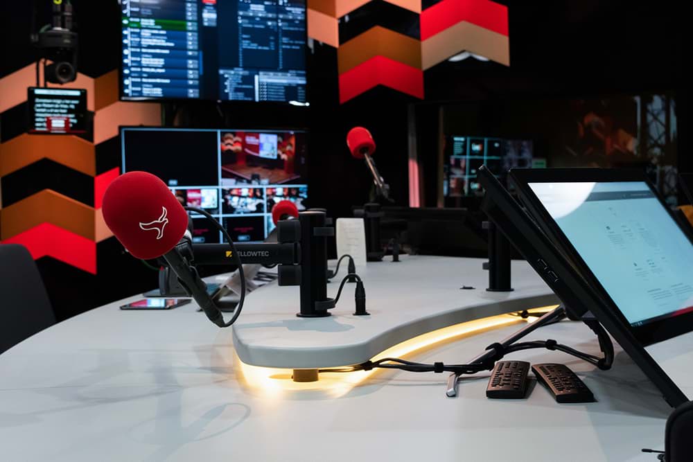 The new Visual Radio studio of Omroep Flevoland
