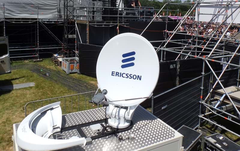 Ericsson KA-band satellite dishes